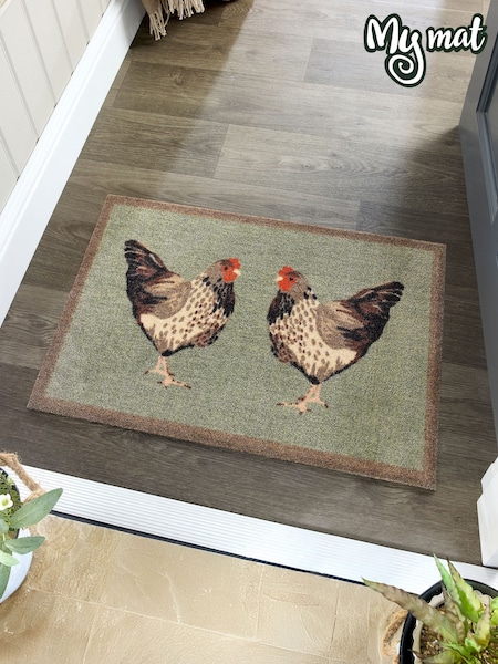 My Mat Green Chickens Mat (H85322) | £20