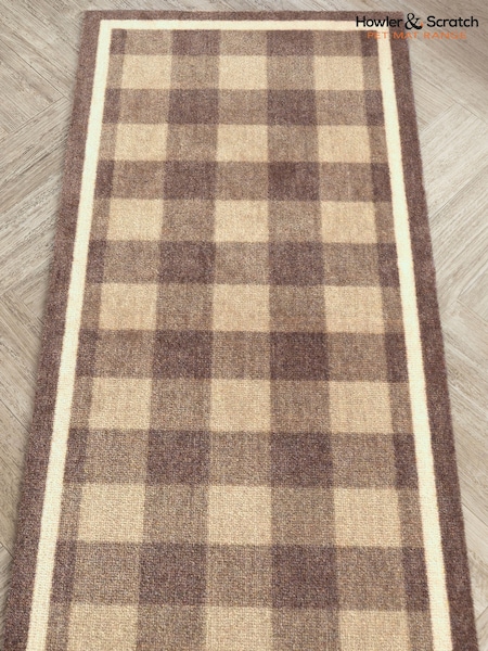 Howler & Scratch Brown Plaid Home Runner (H85331) | £37