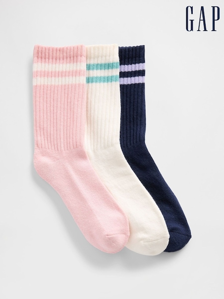 Gap Multi Slouchy Crew Socks 3-Pack (H85430) | £8