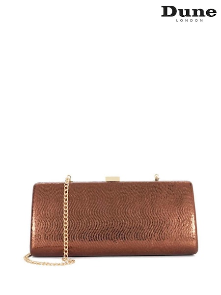 Dune London Brown Belinda Tear Drop Clutch (H85653) | £0