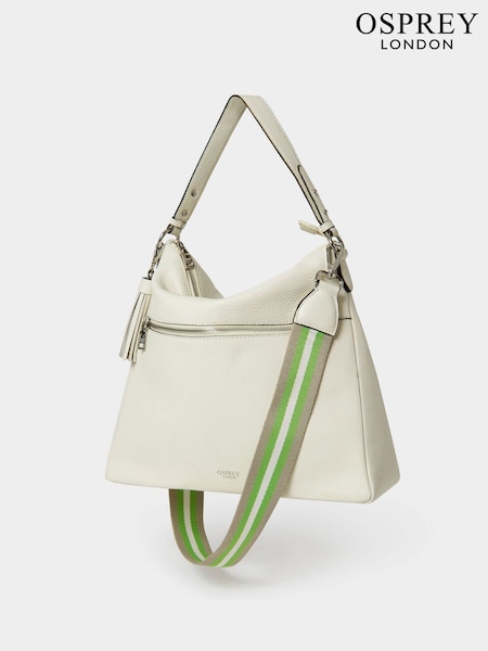 Osprey London The Stella Leather Hobo Pink  Bag (H85784) | £0