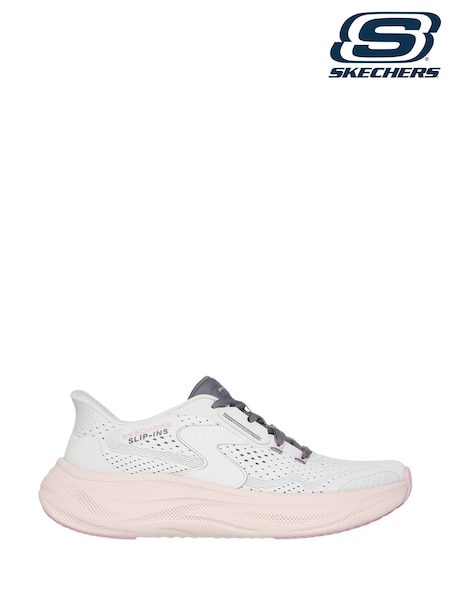 Skechers White Slip-Ins: Skech Cloud Plush Horizon Trainers (H86071) | £94