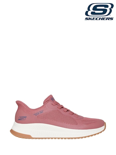 Skechers Pink BOBS Squad 4 Staple Look Trainers (H86113) | £69