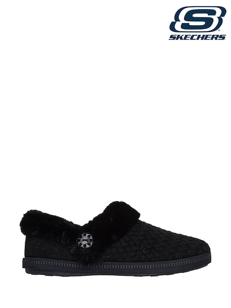 Skechers Black Cosy Campfire Frosty Promise Slippers (H86126) | £39