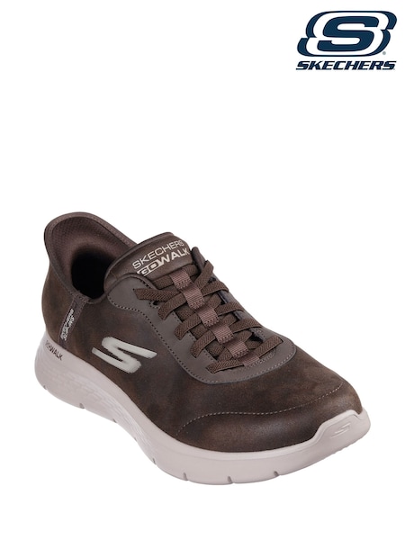 Skechers Brown GO WALK Flex Smooth Motion Trainers (H86501) | £79