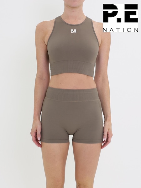 P.E Nation Brown Restore Seamless Tank Top (H86684) | £35