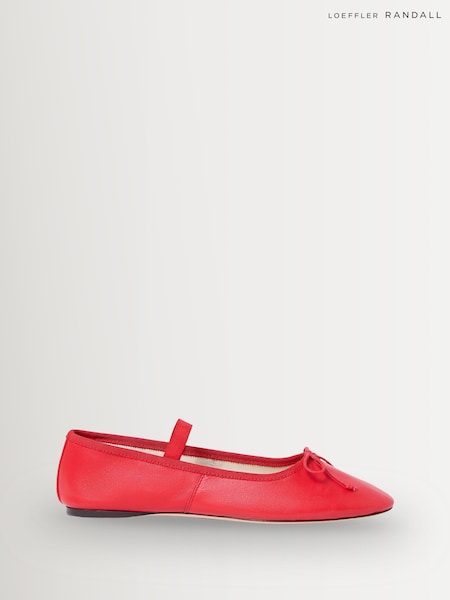 Loeffler Randall Red Leonie GLove Leather Shoes (H87148) | £250