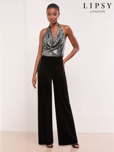 Lipsy Black Wide Leg Trousers (H87151) | £35