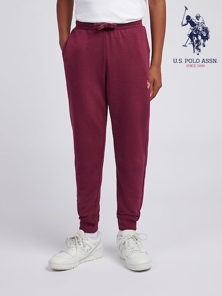 U.S. Polo Assn. Purple Boys Double Horsemen Loopback Joggers (H87705) | £30 - £36