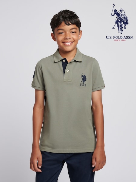 U.S. Polo Assn. Green Player 3 Polo Shirt (H87745) | £35 - £42