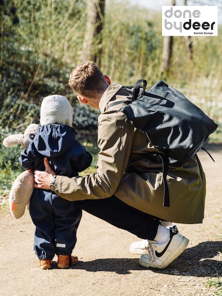 Done by Deer Black Adult Backpack with Changing Mat (H88351) | £80