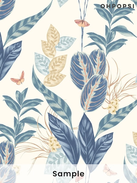 Ohpopsi Blue Spirit A4 Wallpaper Sample (H88538) | £1