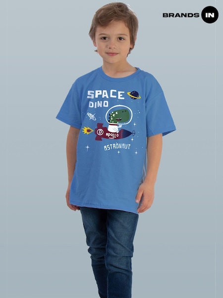 Brands In Blue Dinosaur Dino Space T-Shirt (H88647) | £18