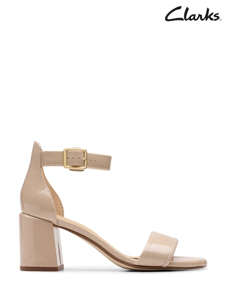 Clarks Nude Ezoria Mae Strap Sandals (H88883) | £65