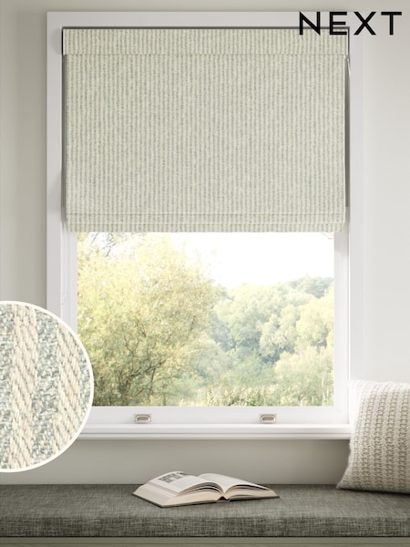 Natural Brushed Stripe Made to Measure Roman Blinds (H88912) | £75