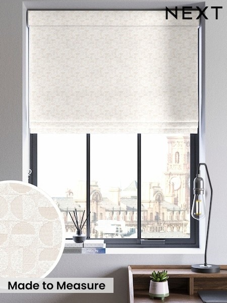 Natural Cosy Jacquard Made to Measure Roman Blind (H88920) | £84