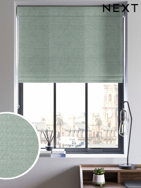 Green Rhembo Made to Measure Roman Blind (H88933) | £89