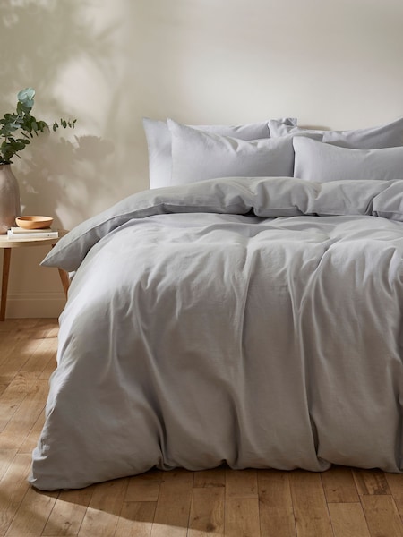 Martex Ice Blue Touch of Linen Duvet Cover Set (H88938) | £50 - £90