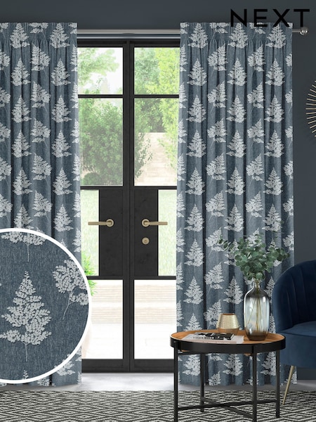 Blue Midori Made to Measure Curtains (H88945) | £128
