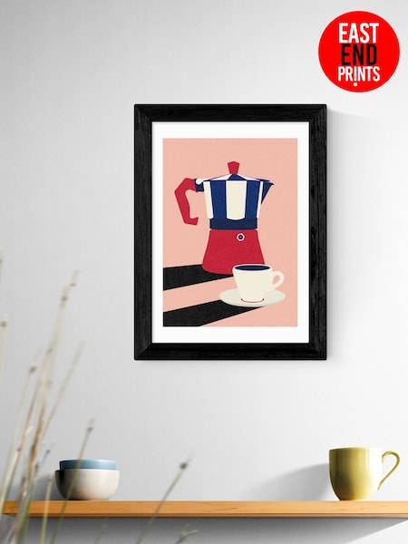 East End Prints Black Mokka Pot by Rosi Feist Wall Art (H89010) | £50 - £130
