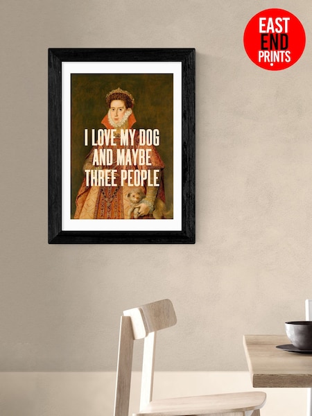 East End Prints Black I Love My Dog by Oh Fine Wall Art (H89022) | £50 - £130