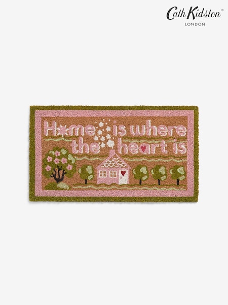 Cath Kidston Home is Where the Heart Is Slogan Doormat (H89088) | £16 - £22