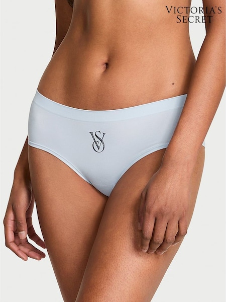 Victoria's Secret Palest Blue Hipster Sparkle Logo Knickers (H89373) | £10