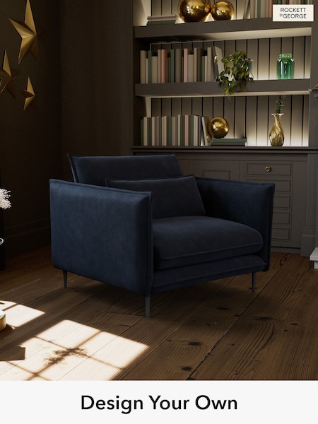 Luxe Kneedlecord Velvet/Midnight Navy The Lola By Rockett St George (H89464) | £850
