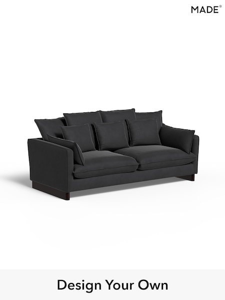 Matt Velvet Easy Clean/Charcoal Grey Whitby By Made (H89484) | £1,499