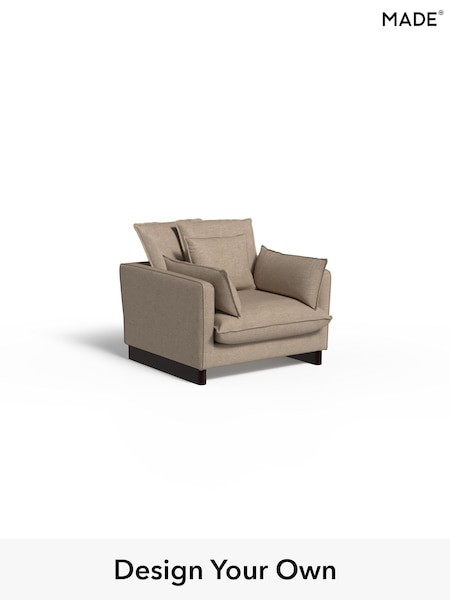 Soft Chenille Easy Clean/Taupe Natural Whitby By Made (H89490) | £1,050