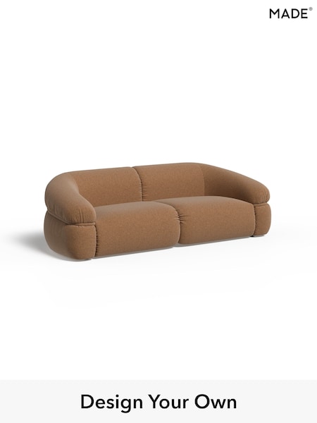 Soft Touch Boucle/Caramel Natural Soma By Made (H89503) | £1,499