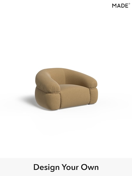 Textured Slub Weave/Caramel Natural Soma By Made (H89508) | £1,050