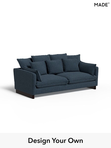 Tonal Boucle/Marl Navy Blue Whitby By Made (H89514) | £1,650