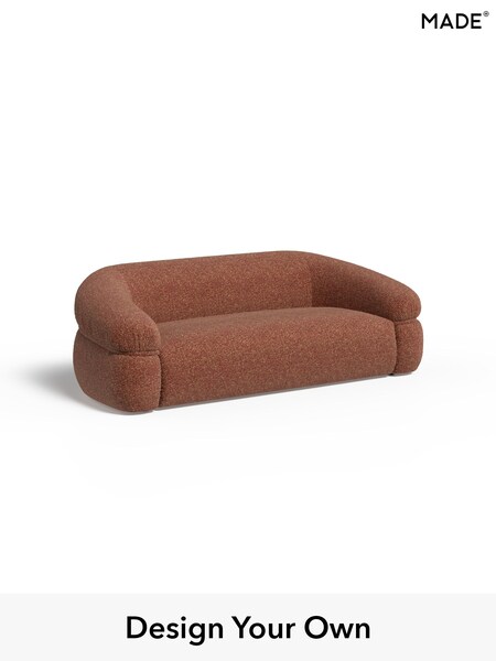 Tonal Boucle/Maroon Red and Light Caramel Soma By Made (H89520) | £1,550