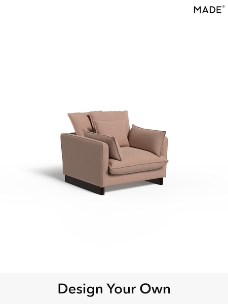 Textured Woven/Plaster Pink Whitby By Made (H89523) | £1,050