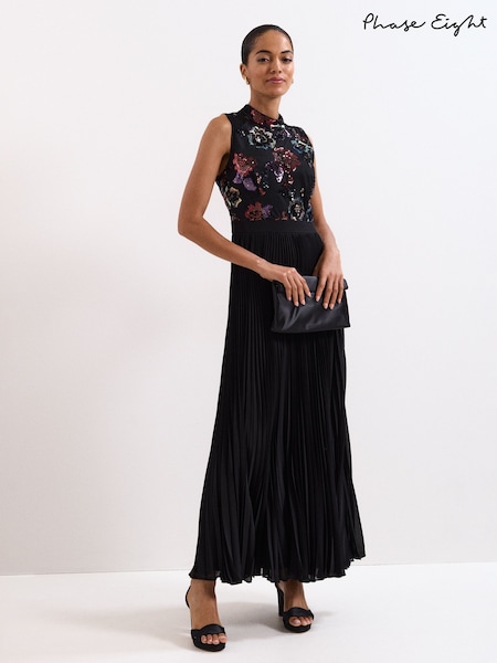 Phase Eight Black Petite Lela Dress (H89591) | £199