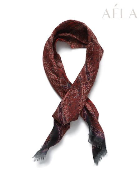 Aela Red Paisley Scarf (H89656) | £14.50