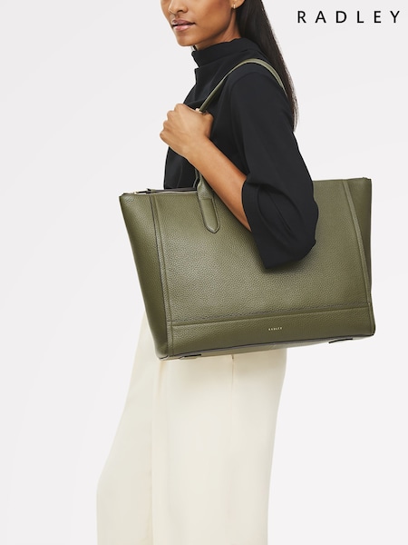 Radley Medium Oak Street Zip-Top Brown Tote (H89667) | £239