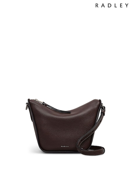Radley Small Oak Street Zip-Top Cross-Body Brown Bag (H89675) | £159