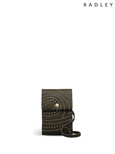 Radley Medium Green Mallow Street Stud Phone Cross-Body Bag (H89701) | £99
