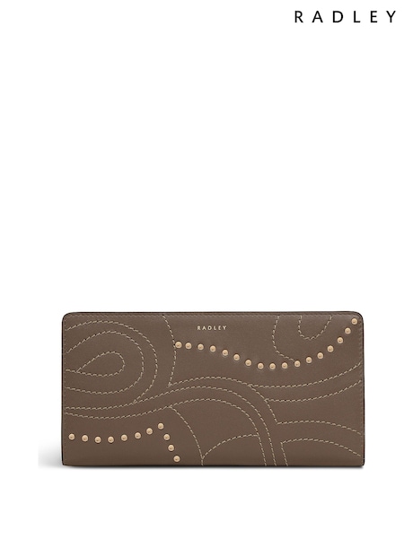 Radley Large Grey Coin Street Stud Bifold Purse (H89727) | £99