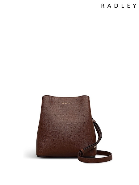 Radley Small Dukes Place Texure Compartment Cross-Body Brown Bag (H89737) | £199