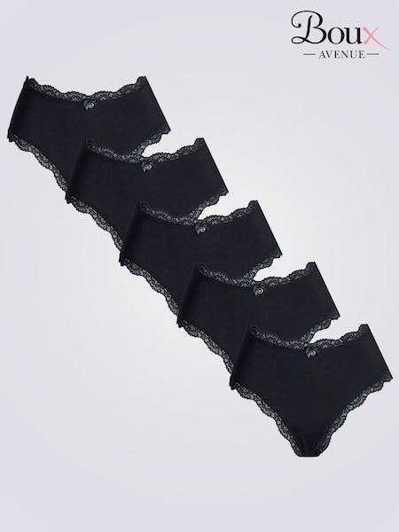 Boux Avenue Tatiana Lace Trim Brazilian Knickers 5 Pack (H89745) | £25