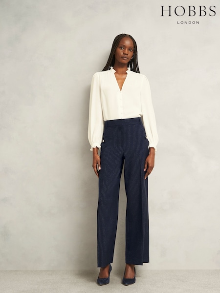 Hobbs Blue Alisa Trousers (H89831) | £119