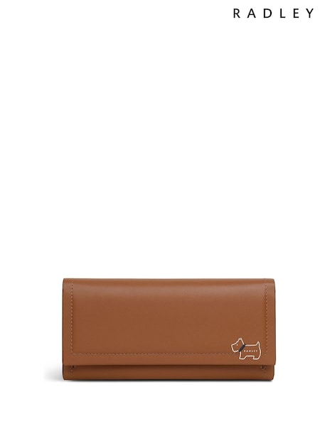 Radley Large Heritage Lane Flapover Matinee Brown Purse (H89836) | £89