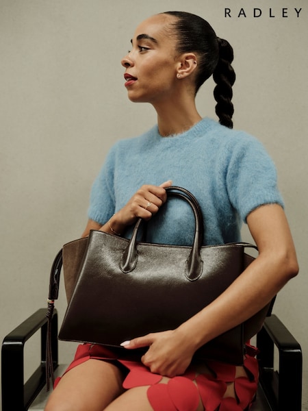 Radley Large The Romilly Ziptop Grab Brown Bag (H89847) | £299