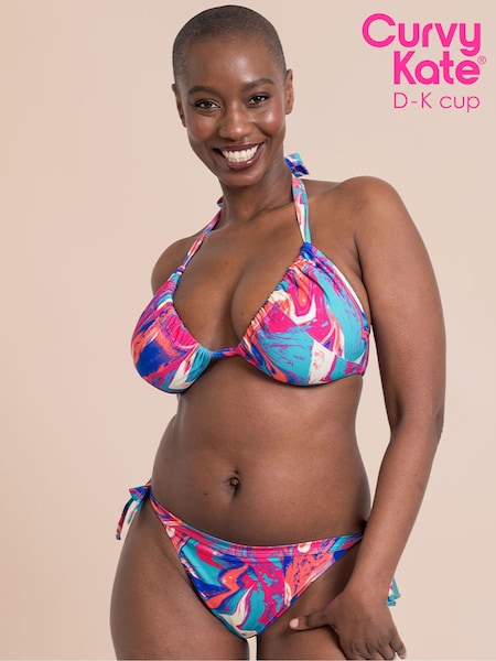 Curvy Kate Blue Ibiza String Bikini Top (H89994) | £32