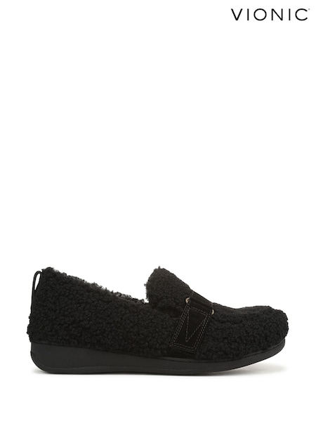 Vionic Black Vionic Imogen Regular Fit Arch Support Slip On Slippers (H90102) | £100