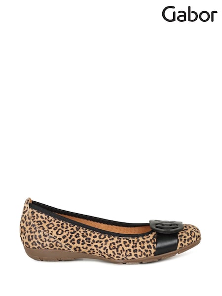 Gabor Rosta Ballerina Suede Shoes (H90167) | £95