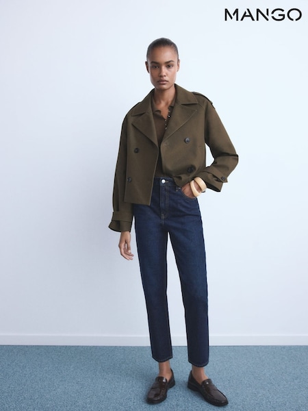 Mango Blue Mom2000 High-Rise Jeans (H90358) | £40